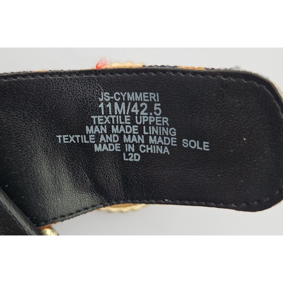 Jessica Simpson CYMMERI Slide Thong‎ Sandal Brown Cheetah Print Gold Buckle EUC - Picture 11 of 13